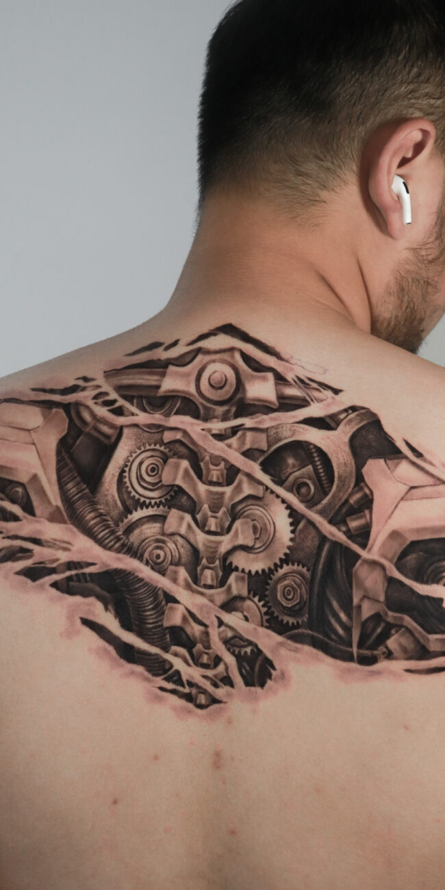 Bio Meachanical Tattoo by Realism Tattoo Studio