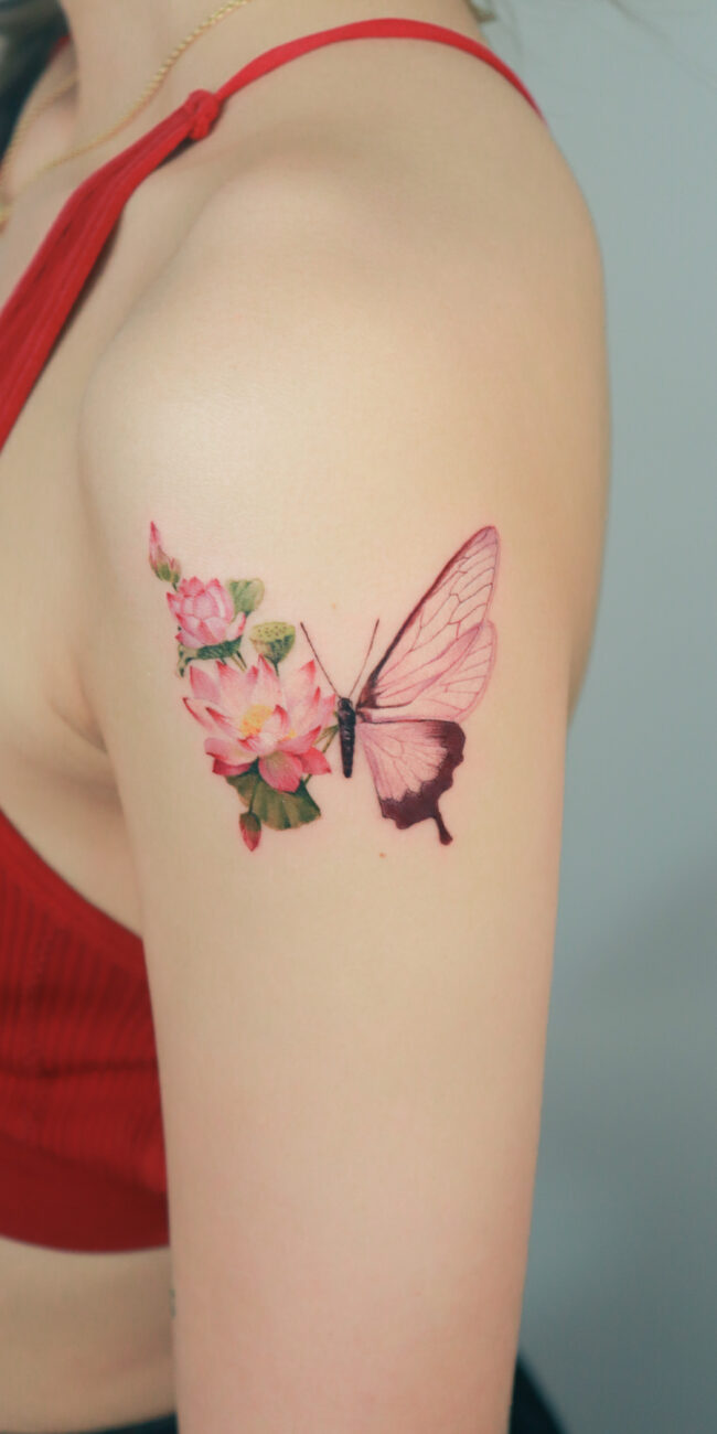 Butterfly Tattoo by Realism Tattoo Studio