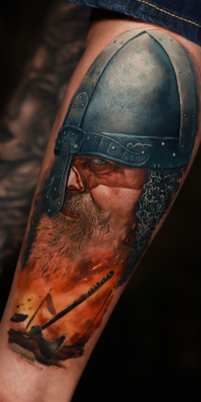 Viking Tattoo by Realism Tattoo Studio
