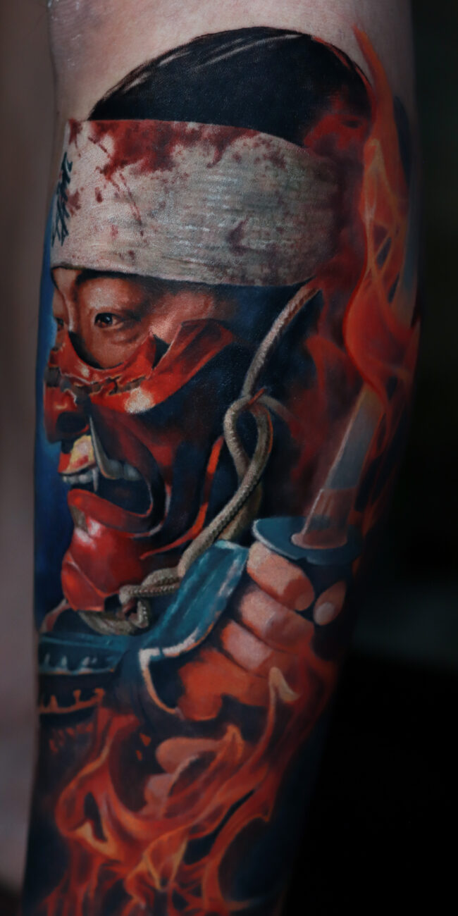 Samurai Tattoo by Realism Tattoo Studio